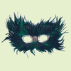 Green & Black Chicken Eye Mask