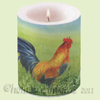 Proud Rooster Candle