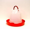 1L Red & White Chicken Drinker With Handle