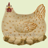 Large Ceramic Country Hen Platter
