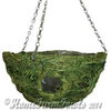 12" Metal & Moss Hanging Basket
