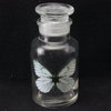 Gisela Graham Butterfly Glass Apothecary Bottle